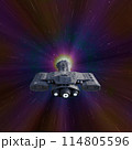 Interplanetary Future Spaceship Entering Hyperspace 114805596