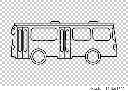 汽車線描圖_公車 汽車線描圖_公車 114805762