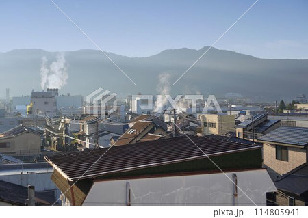 京都市山科区の朝 114805941