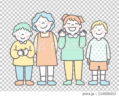 Smiley children 114806852