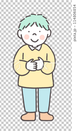 A little shy boy 114806854