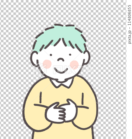 A little shy boy 114806855