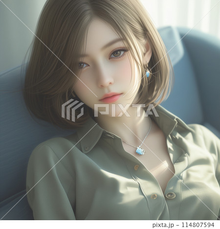 若い女性のビューティーポートレート 若い女性のビューティーポートレート 114807594