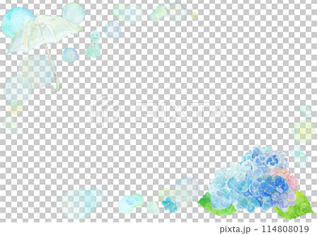 六月繡球花背景畫水彩 114808019