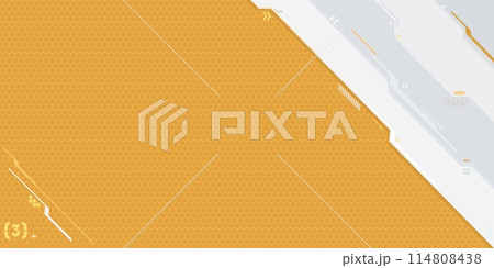 Trendy Carbon Abstract Mecha Metaverse Tech Futuristic Cyber Gaming Geometric Background Art 114808438