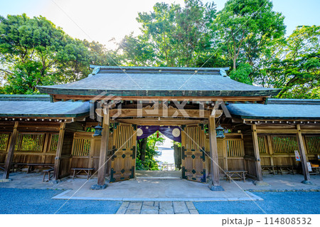 初夏の宗像大社 中津宮 大島 福岡県宗像市 初夏の宗像大社 中津宮 大島 福岡県宗像市 114808532