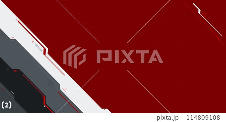 Abstract Mecha Metaverse Tech Futuristic Cyber Gaming Geometric Background Art 114809108