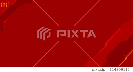 Red Carbon Abstract Mecha Metaverse Tech Futuristic Cyber Gaming Geometric Background Art 114809113