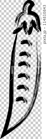 蔬菜書法單項圖示青豆 114810843