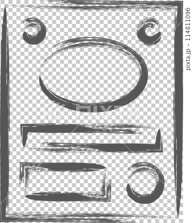 筆書きミニミニアイコン　パチンコ 114811096