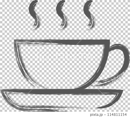 筆書きミニミニアイコン　コーヒー	 114811154