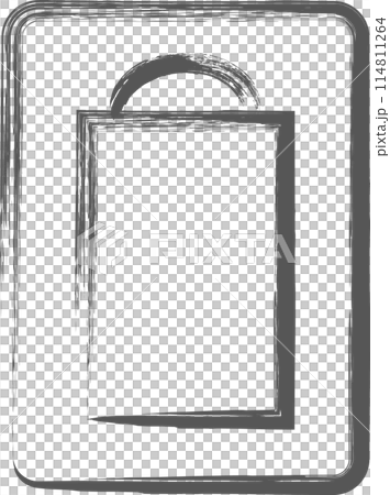 筆書きミニミニアイコン　カルテ 114811264