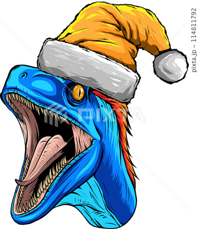 Velociraptor Dinosaur Vector Illustration on white background Velociraptor Dinosaur Vector Illustration on white background 114811792