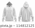 Hoodie for mockup isolated white background  114812125