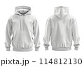 Hoodie for mockup isolated white background  114812130