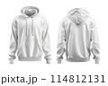 Hoodie for mockup isolated white background  114812131