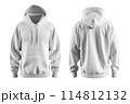 Hoodie for mockup isolated white background  114812132