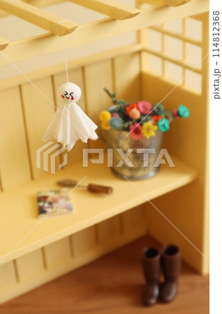 てるてる坊主とパーゴラとガーデニング 114812368