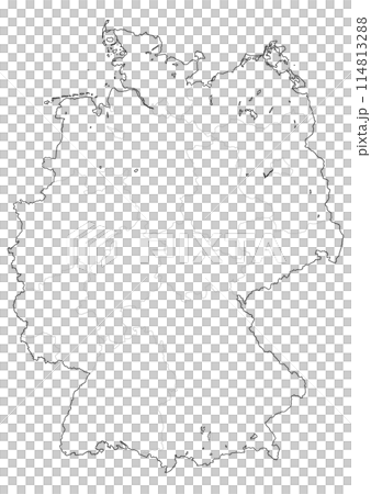 Blank map of Germany 114813288