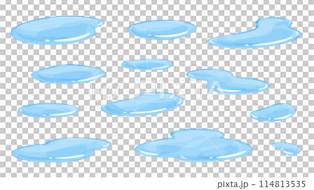 水坑插畫素材集 114813535