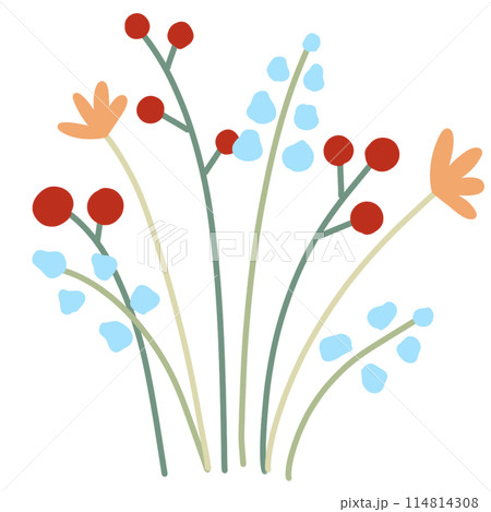 vector illustration of flower 114814308