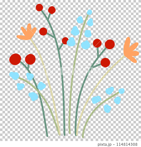 vector illustration of flower 114814308