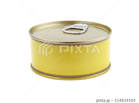 Tin can isolated on white. Tin can isolated on white. 114814503