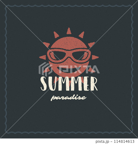 Summer holidays typography inspirational quote design for poster or apparel vector illustration. Summer holidays typography inspirational quote design for poster or apparel vector illustration. 114814613