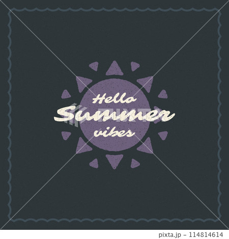 Summer holidays typography inspirational quote design for poster or apparel vector illustration. 114814614