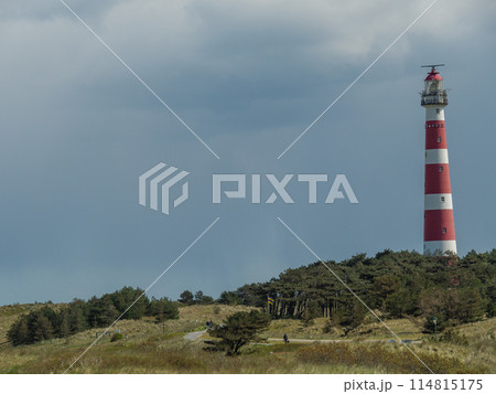 the island of ameland in the dutch north sea 114815175