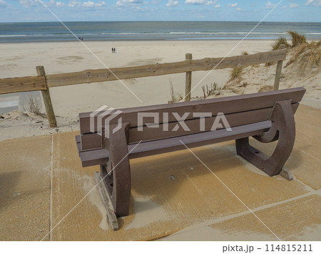 the island of ameland in the dutch north sea 114815211