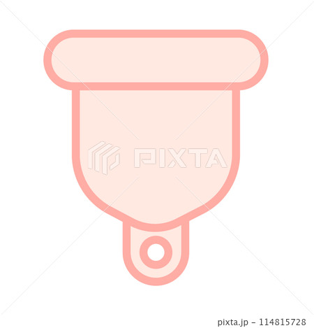 月経カップのシンプルなアイコンイラスト 114815728