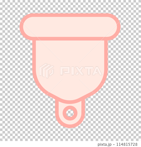 月経カップのシンプルなアイコンイラスト 114815728