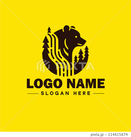 Logo Design Bear animal logo and icon editable vector graphic illustration Logo Design Bear animal logo and icon editable vector graphic illustration 114815874