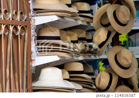 Traditional Colombian hat called aguadeno 114816387