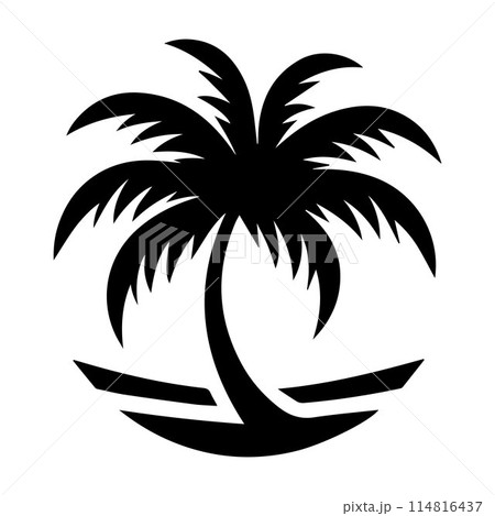 Tree silhouette editable vector illustration for logo icon isolated over white background Tree silhouette editable vector illustration for logo icon isolated over white background 114816437
