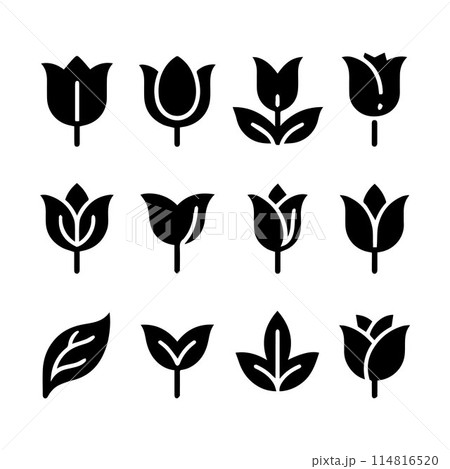 Leaves, Foliage, Greenery, Foliage silhouette editable vector illustration isolated over white background Leaves, Foliage, Greenery, Foliage silhouette editable vector illustration isolated over white background 114816520