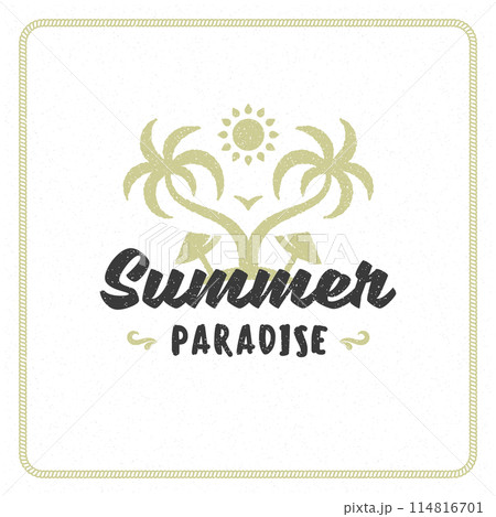 Summer typography inspirational quote design for poster or apparel Summer typography inspirational quote design for poster or apparel 114816701