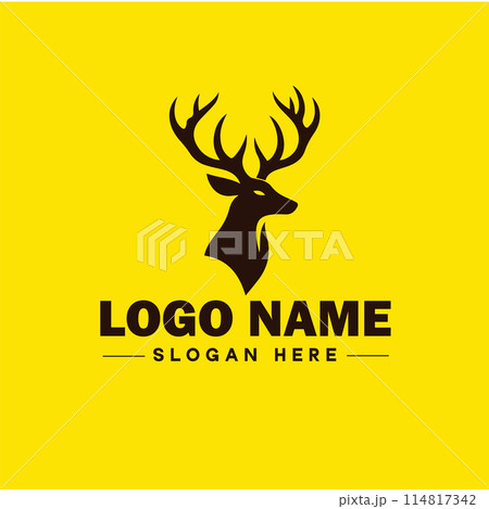 Deer animal logo and icon clean flat modern minimalist business and luxury brand logo design editable vector Deer animal logo and icon clean flat modern minimalist business and luxury brand logo design editable vector 114817342