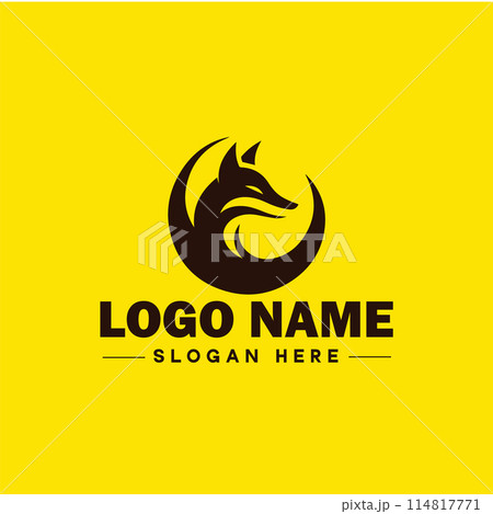 Fox animal logo and icon clean flat modern minimalist business and luxury brand logo design editable vector Fox animal logo and icon clean flat modern minimalist business and luxury brand logo design editable vector 114817771