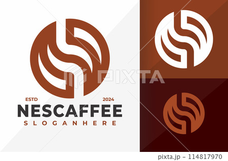 Letter N Coffee logo design vector symbol icon illustration Letter N Coffee logo design vector symbol icon illustration 114817970