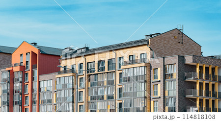 Modern European , residential highrise with typical Dutch design. Urban living, new apartments 114818108
