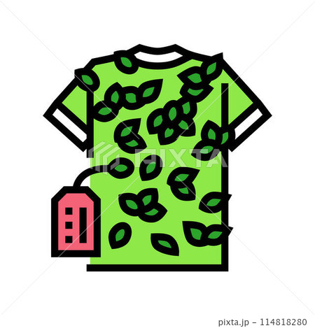 eco conscious designs sustainable fashion color icon vector illustration eco conscious designs sustainable fashion color icon vector illustration 114818280