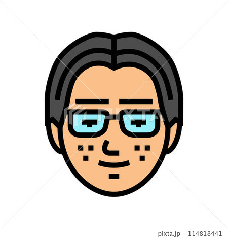 man avatar otaku color icon vector illustration man avatar otaku color icon vector illustration 114818441