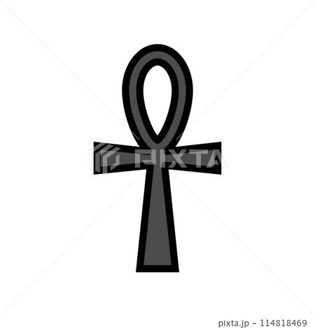 symbolism goth subculture color icon vector illustration 114818469