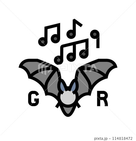 gothic rock goth subculture color icon vector illustration 114818472