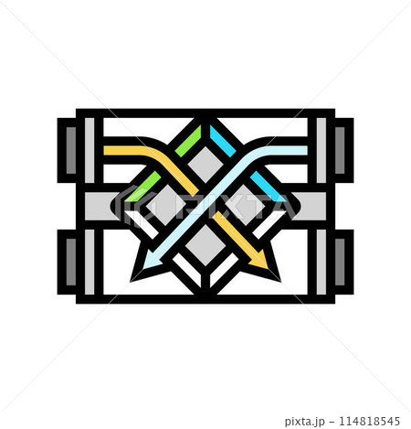 heat recovery ventilation hrv color icon vector illustration 114818545