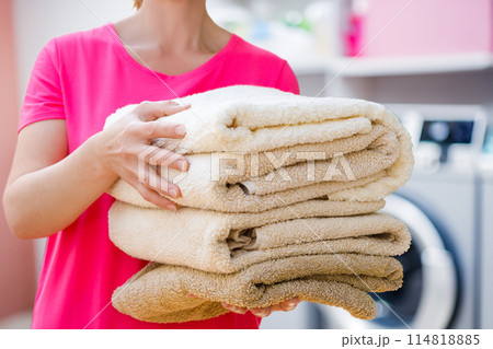 Concept of laundry service. 114818885
