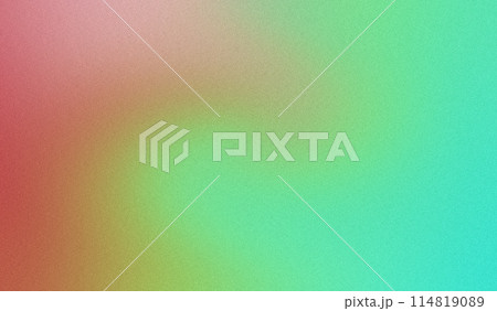 Grainy noise gradient background blends from gentle red to mint green 114819089
