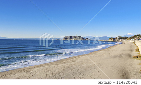 湘南の海とサーファー 湘南の海とサーファー 114820043